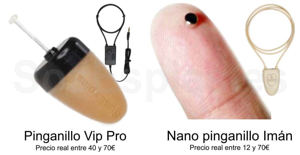 Pinganillo Vip vs Pinganillo nano iman comparativa